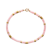 Charger l&#39;image dans la galerie, Bracelet simple pierre rondelle, laiton multi
