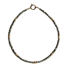 Charger l&#39;image dans la galerie, Bracelet simple pyrite et gold filled
