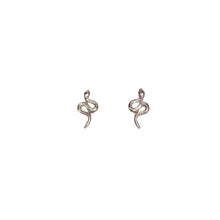 Charger l&#39;image dans la galerie, Boucle d&#39;oreilles, oreilles percées, serpent PM, argent 925
