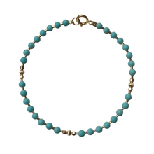 Charger l&#39;image dans la galerie, Bracelet simple, howlite et gold filled
